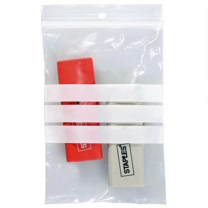 Pungi Plastic Fermoar Si Benzi De Scriere Dimensiuni mm (l x L) 300 x 400, Grosime 60 my, Culoare Transparent, Buc / Pachet 1...