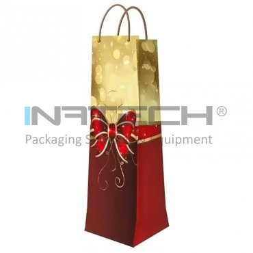 Pungi Pentru Cadouri, Personalizate, Aspect Lucios, 190 g/mp Plastifiere Lucioasa, Dimensiuni mm (L × l × h) 140 x 355 x 90, Tip Maner Snur, Gramaj 190 gr/mp
