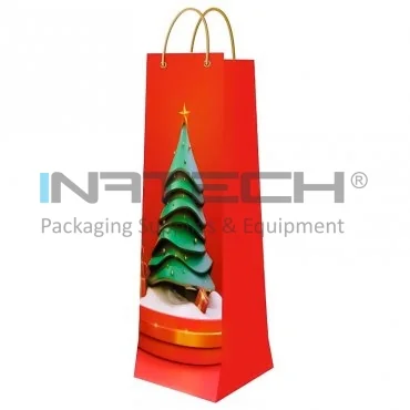 Pungi Pentru Cadouri, Personalizate, Aspect Lucios, 190 g/mp Plastifiere Lucioasa, Dimensiuni mm (L × l × h) 140 x 355 x 90, Tip Maner Snur, Gramaj 190 gr/mp