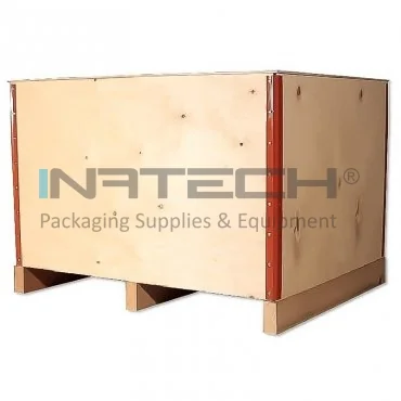 Foldable Wooden Crate Inner Dimensions 400 x 356 x 214 mm, Outer Dimensions 420 x 380 x 280 mm, Maximum Load 70 kg, Weight 5 kg