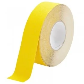 Banda Antiderapanta Reutilizabila Lungime 18.3 m, Latime 25 mm, Culoare Galben, Buc / Pachet 10-Benzi Adezive Antialunecare