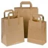 Pungi Hartie Cu Maner Rasucit, Dimensiuni 320 x 120 x 410 mm, Tip Maner Sfoara, Material Hartie 90 gr/m2, Culoare Natur, Buc ...