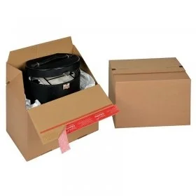 Cutii Carton Euro Cu Autosigilare ColomPac ® Lungime 294 mm, Latime 194 mm, Inaltime 187 mm, Culoare Maro, Tip Carton CO3-Cut...