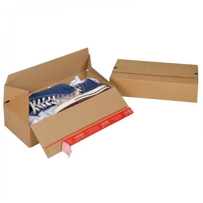 Cutii Carton Euro Cu Autosigilare ColomPac ® Lungime 394 mm, Latime 144 mm, Inaltime 137 mm, Culoare Maro, Tip Carton CO3-Cut...