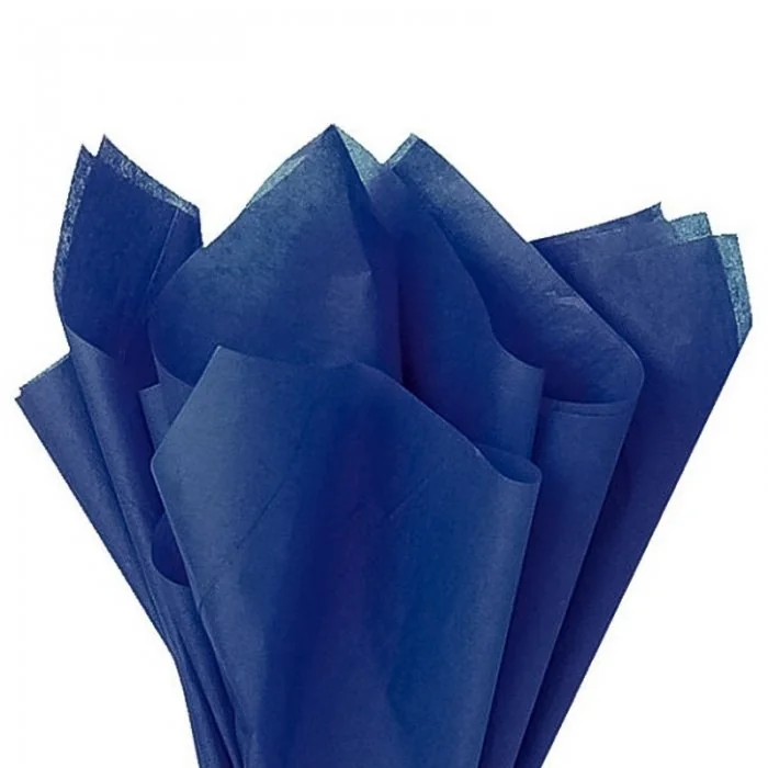 Hartie De Matase, Dimensiuni mm (l x L) 500 x 750, Gramaj 17 gr/mp, Culoare Albastru, Buc / Pachet 50-Hartie Pentru Ambalare