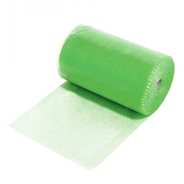 Folie Cu Bule Mici Eco Friendly Latime 500 mm, Lungime 20 m, Straturi 2, Grosime 60 my, Culoare Verde-Folie Cu Bule De Aer Mici