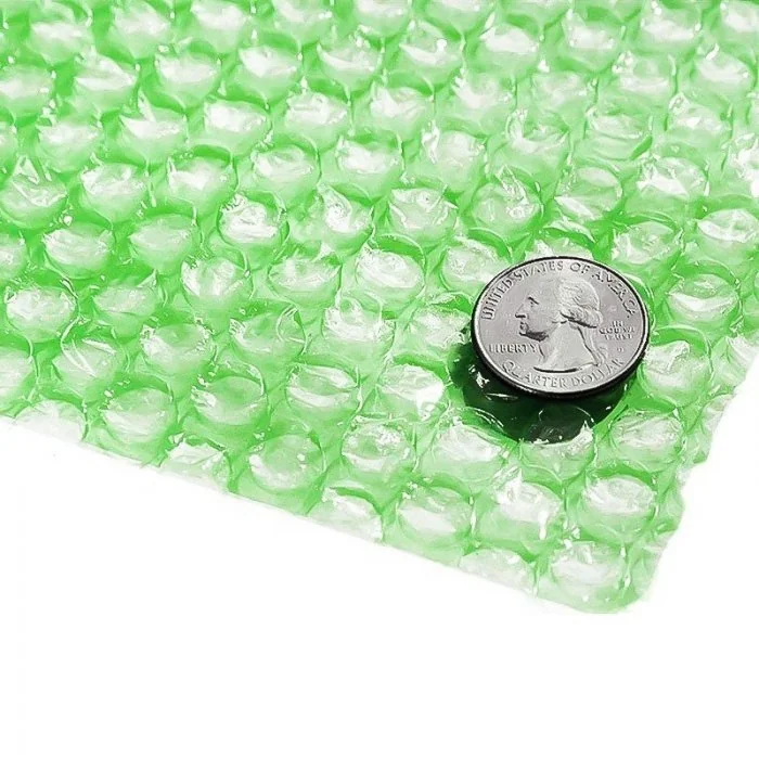 Folie Cu Bule Mici Eco Friendly Latime 500 mm, Lungime 100 m, Straturi 2, Grosime 50 my, Culoare Verde-Folie Cu Bule De Aer Mici