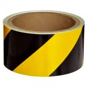 Banda Delimitare Reflectorizanta Lungime 10 m, Latime 25 mm, Culoare Alb, Buc / Pachet 10-Benzi Adezive Pentru Marcare