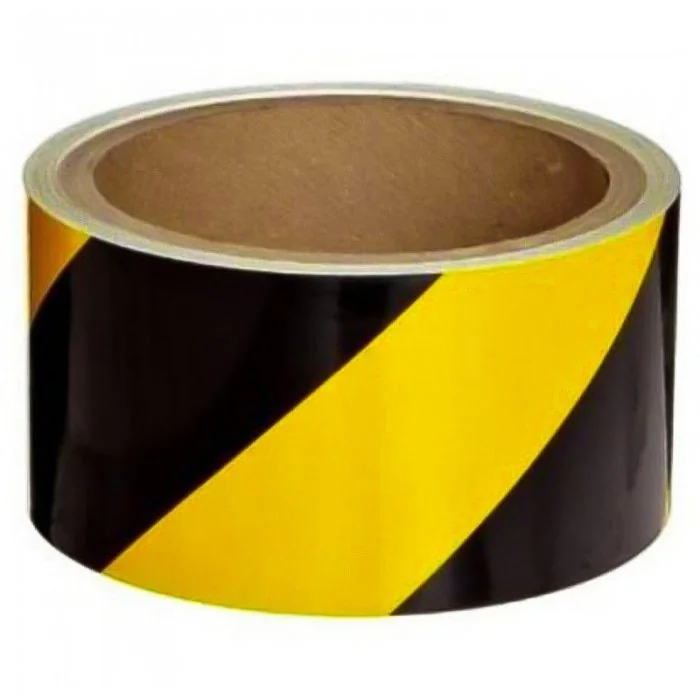 Banda Delimitare Reflectorizanta Lungime 10 m, Latime 50 mm, Culoare Alb, Buc / Pachet 10-Benzi Adezive Pentru Marcare