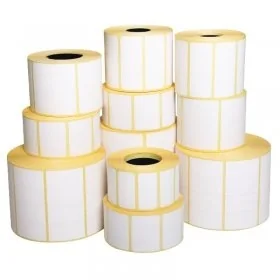 Etichete Autoadezive EcoThermal Diametru Interior 40 mm, Dimensiuni 100 x 70 mm, Culoare Alb, Nr. Etichete 555-Role Termice