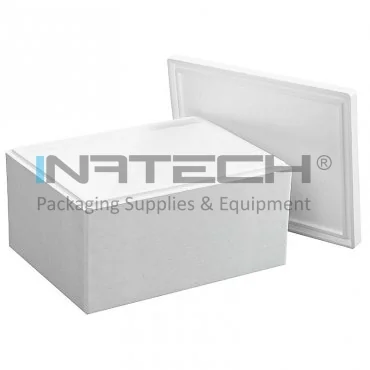 Cutii Termoizolante EPS Pentru Transport Dimensiune Interioara 305 X 210 X 200 mm, Culoare Alb