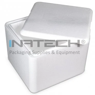 Cutii Termoizolante EPS Pentru Transport Dimensiune Interioara 240 x 190 x 130 mm, Culoare Alb