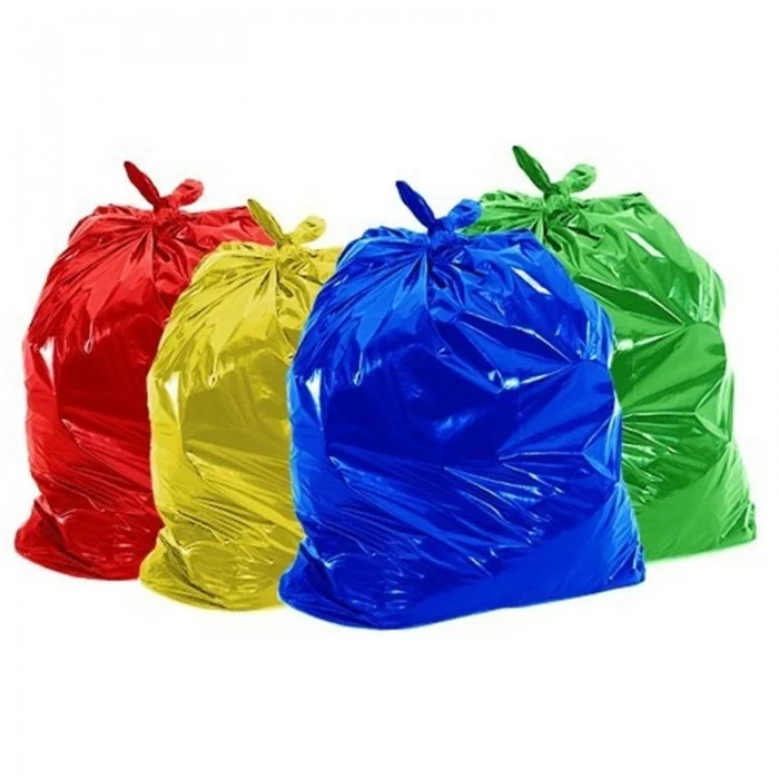 Saci Menajeri Din Polietilena Tip Sac Gros, Litri 120, Grosime 20 my, Dimensiuni 700x1100 mm, Culoare Negru, Saci/Rola 10-Pun...