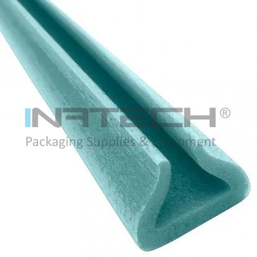 Profil Din Spuma PEE, U Tulip Lungime 2000 mm, Dimensiuni A-B-C-D 16 x 7 x 3 x 29 mm, Culoare Verde, Metri / Pachet 500