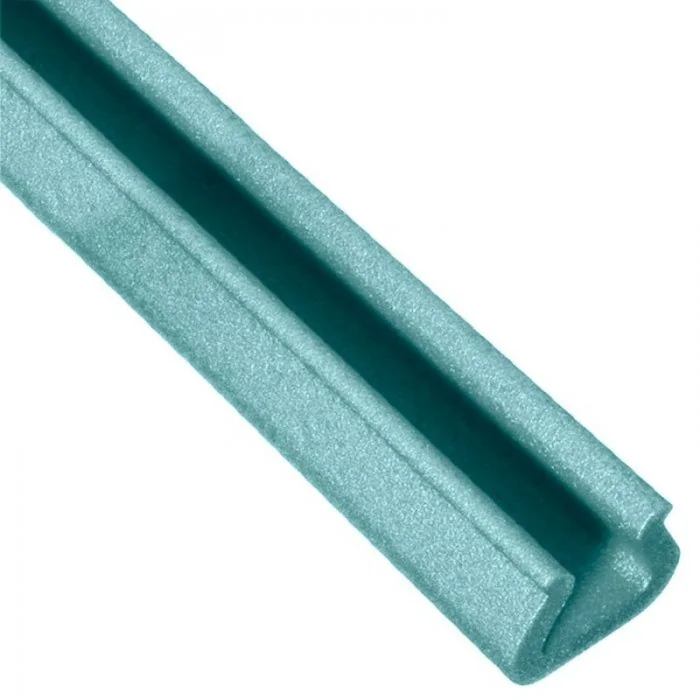 Profil Din Spuma PEE, U Tulip Lungime 2000 mm, Dimensiuni A-B-C-D 16 x 7 x 3 x 29 mm, Culoare Verde, Metri / Pachet 500-Polie...