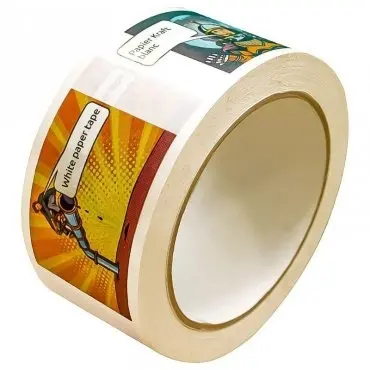 Banda Personalizata Hartie Lungime 50 m, Adeziv Hot Melt, Numar Culori 1 Culoare, Latime 48 mm, Tip Imprimare Pe Suprafata, Culoare Alb, Buc / Pachet 540