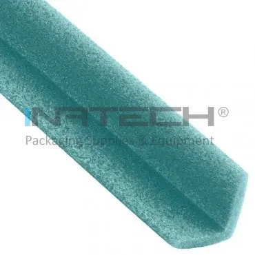 PEE Foam Profile, L-Type, Length 1000 mm, A-B DIMENSIONS 65 x 65 mm, Thickness 8 mm, Green, Meters / Pack 90