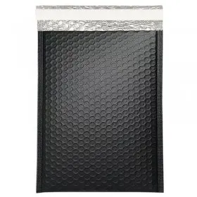 Plic Cu Bule Din Polietilena Poly Bubble, Dimensiuni 240 x 350 mm, Clapeta 50 mm, Culoare Negru-Plicuri Cu Protectie Pentru A...