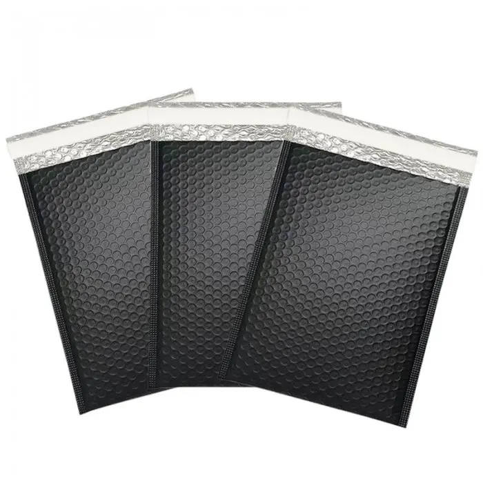 Plic Cu Bule Din Polietilena Poly Bubble, Dimensiuni 240 x 350 mm, Clapeta 50 mm, Culoare Negru-Plicuri Cu Protectie Pentru A...