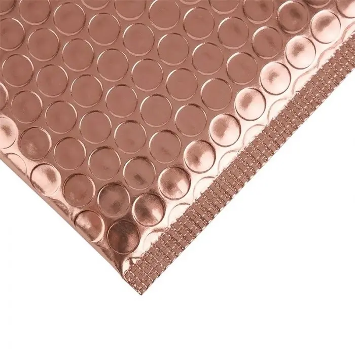 Plic Cu Bule Termoizolant Din Polietilena Poly Bubble, Dimensiuni 170 x 225 mm, Clapeta 50 mm, Culoare Rose Gold-Plicuri Izol...