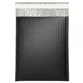 Plic Cu Bule Din Polietilena Poly Bubble, Dimensiuni 170 x 225 mm, Clapeta 50 mm, Culoare Negru-Plicuri Cu Protectie Pentru A...
