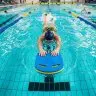 Pluta Inot Din Spuma Lungime 430 mm, Latime 280 mm, Grosime 35 mm, Culoare Galben / Albastru-Sport Si Agrement