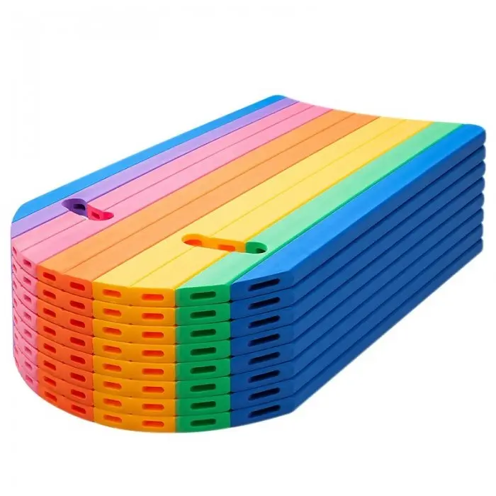 Foam Swimming Kickboard, Length 880 mm, Width 420 mm, Thickness 20 mm, Rainbow Color