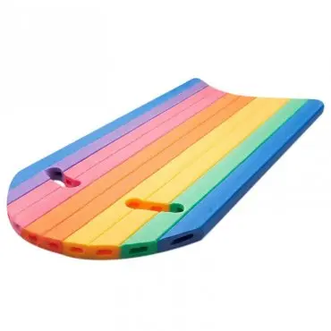 Foam Swimming Kickboard, Length 880 mm, Width 420 mm, Thickness 20 mm, Rainbow Color