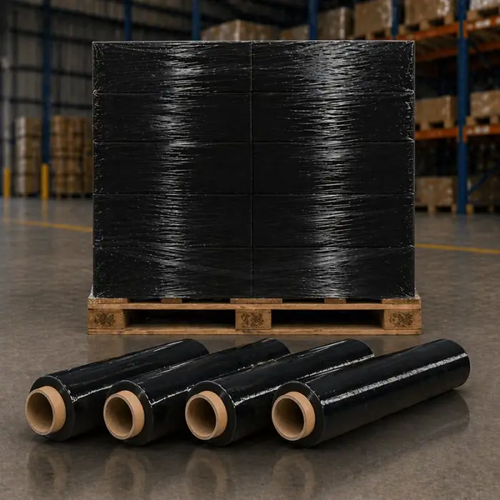 Folie Stretch Uz Manual Latime 250 mm, Grosime 23 my, Greutate 1.5 kg, Culoare Negru, Greutate Tub 0.15 kg, Buc / Pachet 12-F...