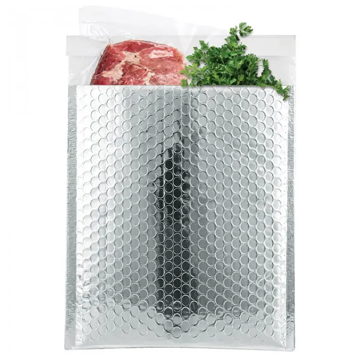 Plic Cu Bule Termoizolant Secure Pharma Dimensiuni 550 x 350 mm, Material PET / Folie Bule / PEE, Clapeta 50 mm, Culoare Argi...