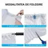 Rola Folie Cu Coloane De Aer 250 m x 30 cm, 50 my, Perforata la 39 cm (12 coloane)-Sisteme Fixare, Umplere Si Consumabile