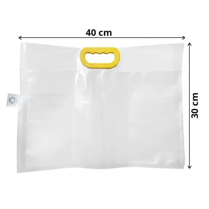 Punga Transport Pesti Vii, Cu Maner, 30 x 40 cm,150 my, Material PE/PA-Pungi Saci Si Recipiente Din Plastic