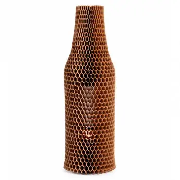 Protectie Pentru Sticle Din Hartie Honeycomb, 1x35 cm, Gramaj 50 g, Culoare Natur