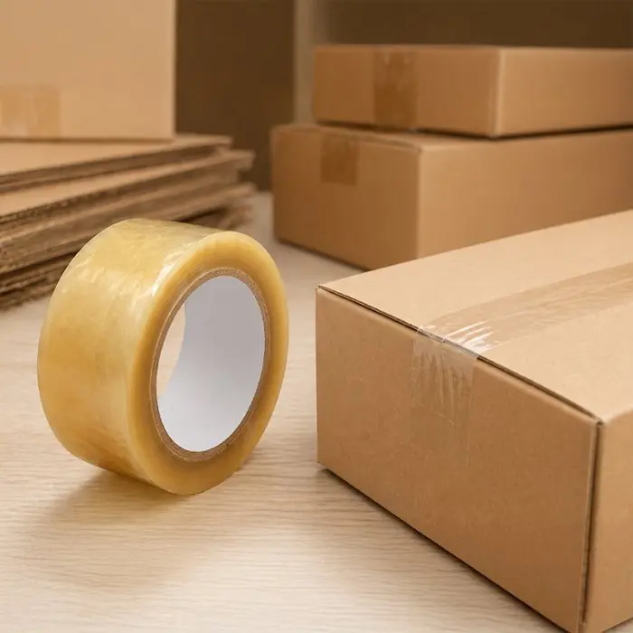 Banda Adeziva Solvent Lungime 60 m, Adeziv Solvent, Latime 48 mm, Culoare Transparent-Benzi Adezive Pentru Ambalare