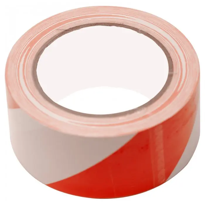 Banda De Avertizare Lungime 500 m, Latime 70 mm, Material LDPE, Culoare Rosu / Alb-Benzi Adezive Si Adezivi