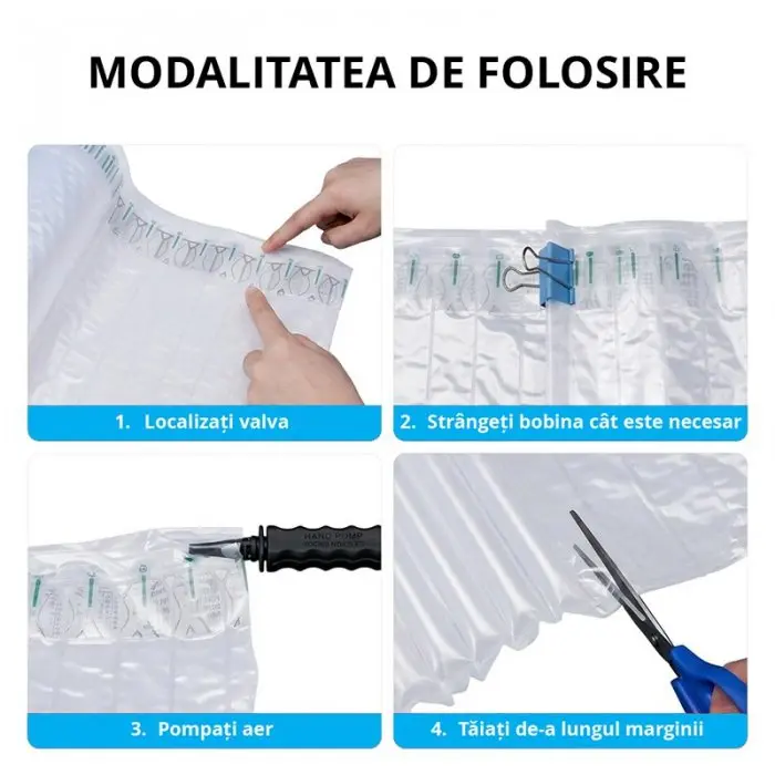 Rola Folie Cu Coloane De Aer-Masini Si Consumabile Pentru Ambalat
