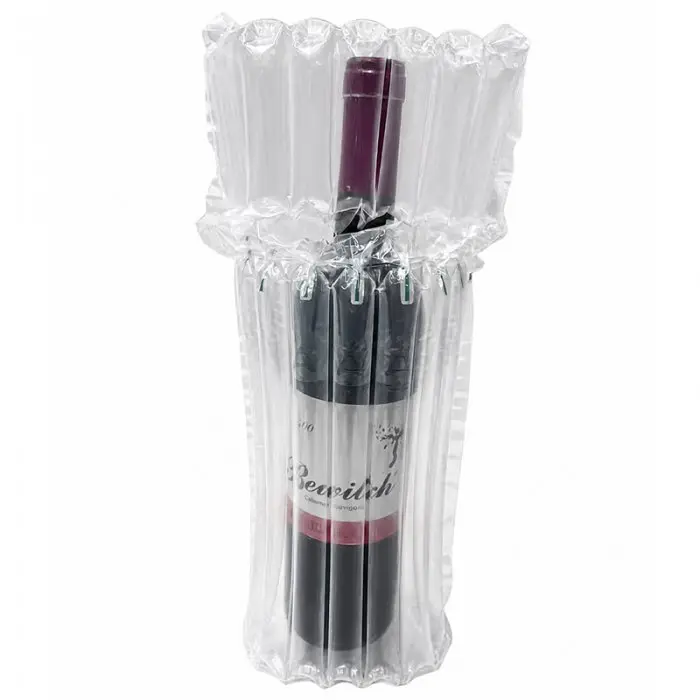 Punga Gonflabila Cu Coloane De Aer, 7 Coloane, Dimensiuni Fara Aer: 40.5 x 24 cm, Potrivita Pentru Sticla De Vin Ø8xH34 cm, G...