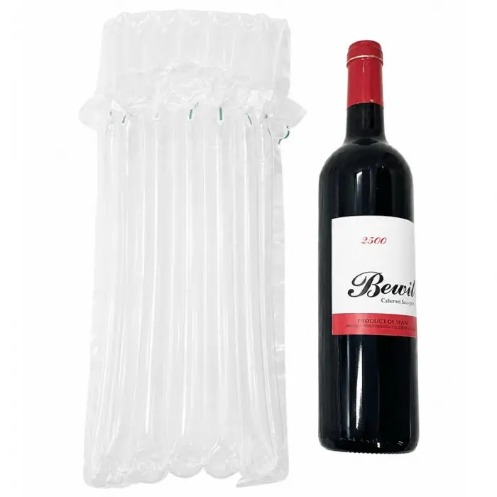 Punga Gonflabila Cu Coloane De Aer, 7 Coloane, Dimensiuni Fara Aer: 40.5 x 24 cm, Potrivita Pentru Sticla De Vin Ø8xH34 cm, G...