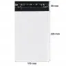 Standard Courier Bags A5, 175 x 255 mm, 50 mm Flap, White / Black, Pack of 50