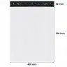 Pungi Curierat Standard FB06, 400 x 500 mm, Clapeta 50 mm, Culoare Alb / Negru, Set 50 buc-Plicuri Si Pungi Curierat