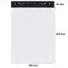Pungi Curierat Standard FB05, 350 x 450 mm, Clapeta 50 mm, Culoare Alb / Negru, Set 50 buc-Plicuri Si Pungi Curierat