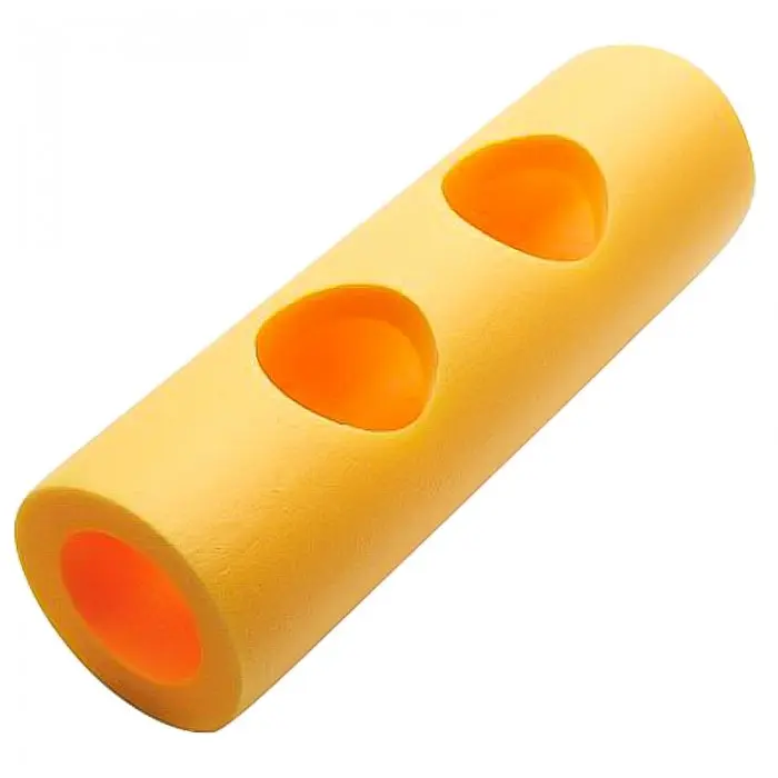 Conector Spuma 6 Gauri Lungime 315 mm, Diametru 62 mm, Grosime 19 mm, Conector 6 Orificii, Culoare Galben-Sport Si Agrement