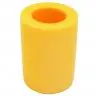 Conector Spuma 2 Gauri Lungime 140 mm, Diametru 62 mm, Grosime 19 mm, Conector 2 Orificii, Culoare Galben-Sport Si Agrement