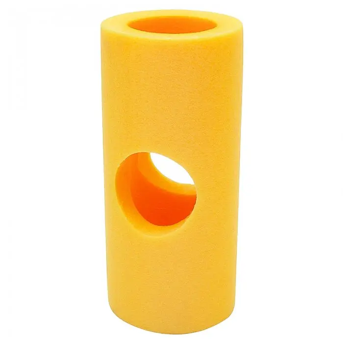 4-Hole Foam Connector, Length 250 mm, Diameter 60 mm, Thickness 15 mm, 4-Opening Connector, Yellow