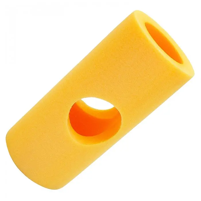 4-Hole Foam Connector, Length 250 mm, Diameter 60 mm, Thickness 15 mm, 4-Opening Connector, Yellow
