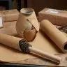 Hartie Creponata Kraft Pentru Ambalare 130 g/mp Lungime 8 m, Latime 100 mm, Densitate 130 g/mp, Material Hartie reciclata, Cu...