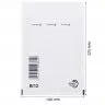 Plicuri Antisoc Din Hartie Dimensiune Interioara 120x215 mm, Dimensiune Exterioara 140 x 225 mm, Culoare Alb, Tip B12, Buc / ...