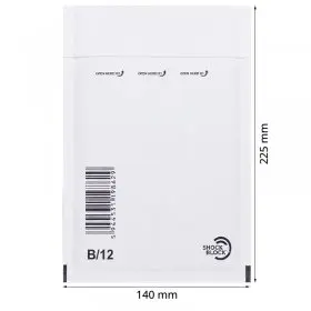 Plicuri Antisoc Din Hartie Dimensiune Interioara 120x215 mm, Dimensiune Exterioara 140 x 225 mm, Culoare Alb, Tip B12, Buc / ...