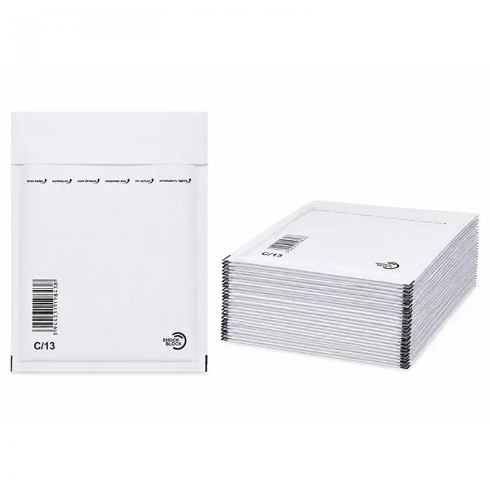 Plicuri Antisoc Din Hartie Dimensiune Interioara 150x215 mm, Dimensiune Exterioara 170 x 225 mm, Culoare Alb, Tip C13, Buc / ...