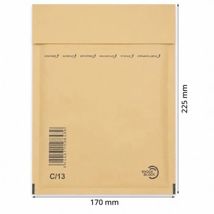 Plicuri Antisoc Din Hartie Dimensiune Interioara 150x215 mm, Dimensiune Exterioara 170 x 225 mm, Culoare Natur, Tip C13, Buc ...